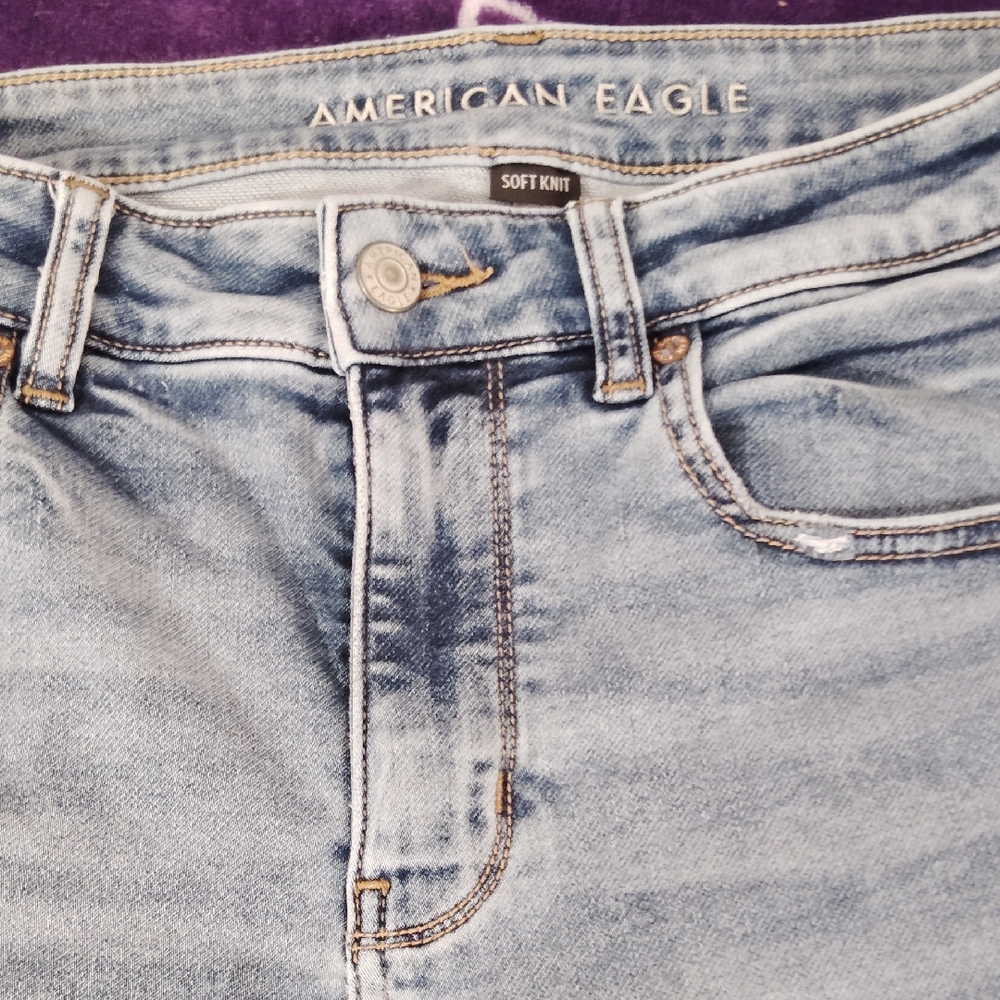 American Eagle Outfitters Soft Knit Light Blue Jeans